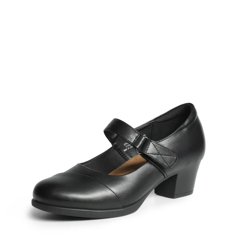 Ascenelle Arch Support Block Mary Jane Pumps