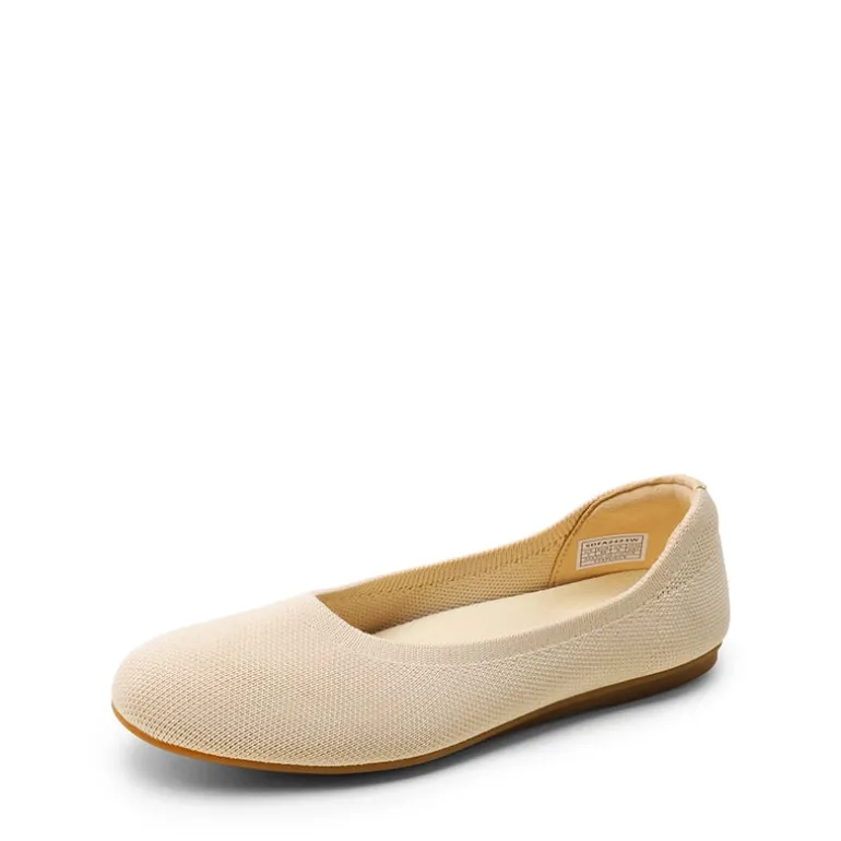 Ascenelle Comfortable Arch Support Ballet Flats Knit Edition