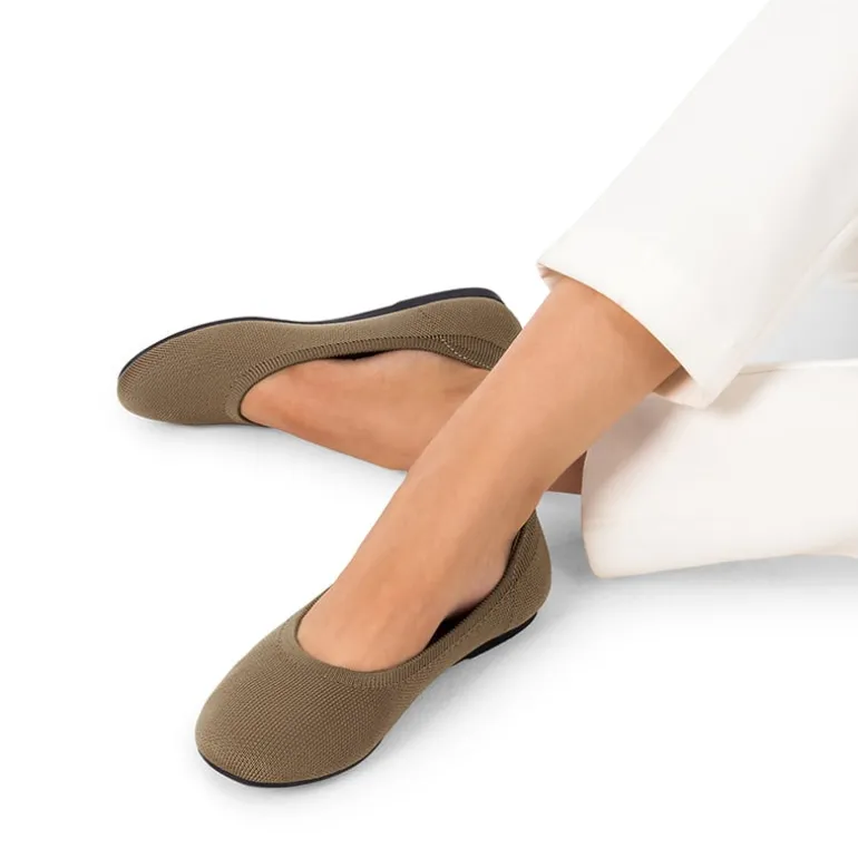 Ascenelle Comfortable Arch Support Ballet Flats Knit Edition