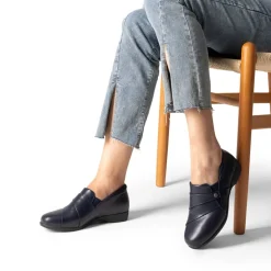 Ascenelle Comfortable Low Heel Slip-on Flats
