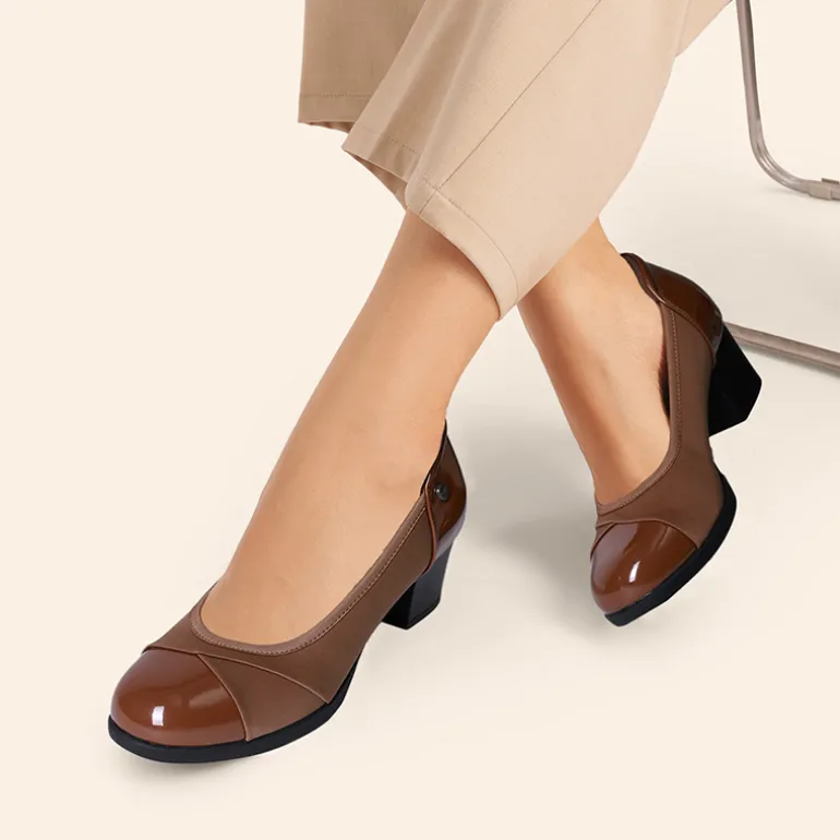 Ascenelle Comfortable Low-Heel Memory Foam Pumps