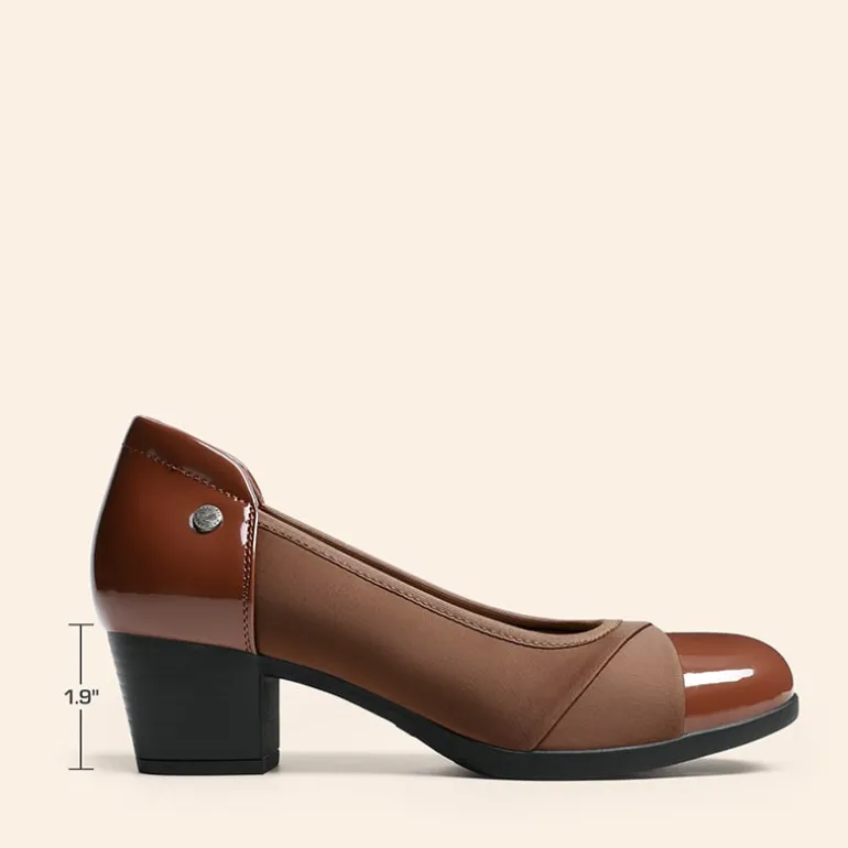 Ascenelle Comfortable Low-Heel Memory Foam Pumps