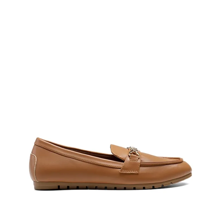 Ascenelle Comfortable Metallic Slip On Loafers