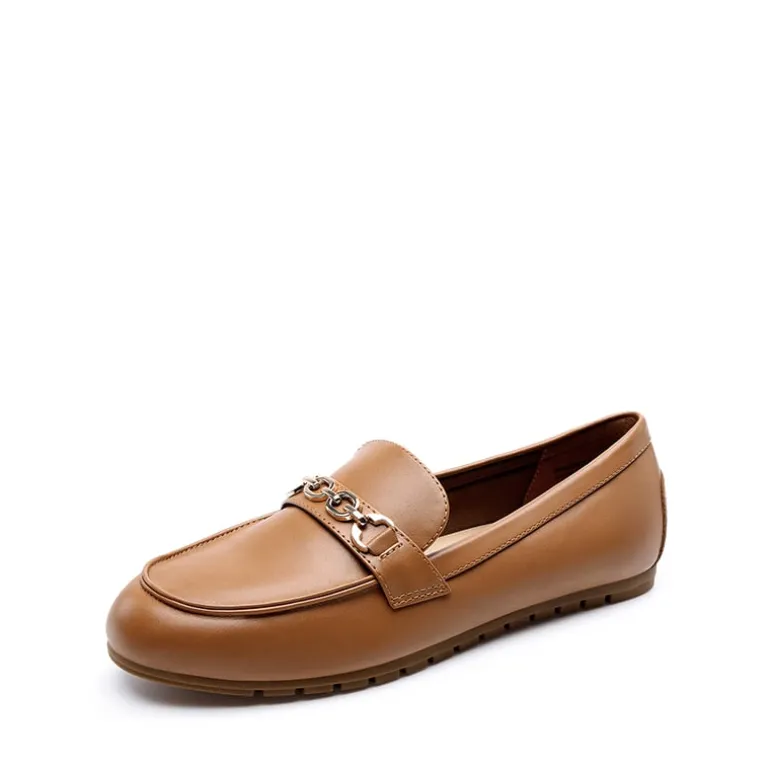 Ascenelle Comfortable Metallic Slip On Loafers