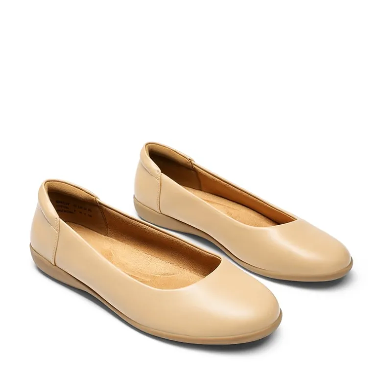 Ascenelle Comfortable Round Toe Ballet Flats