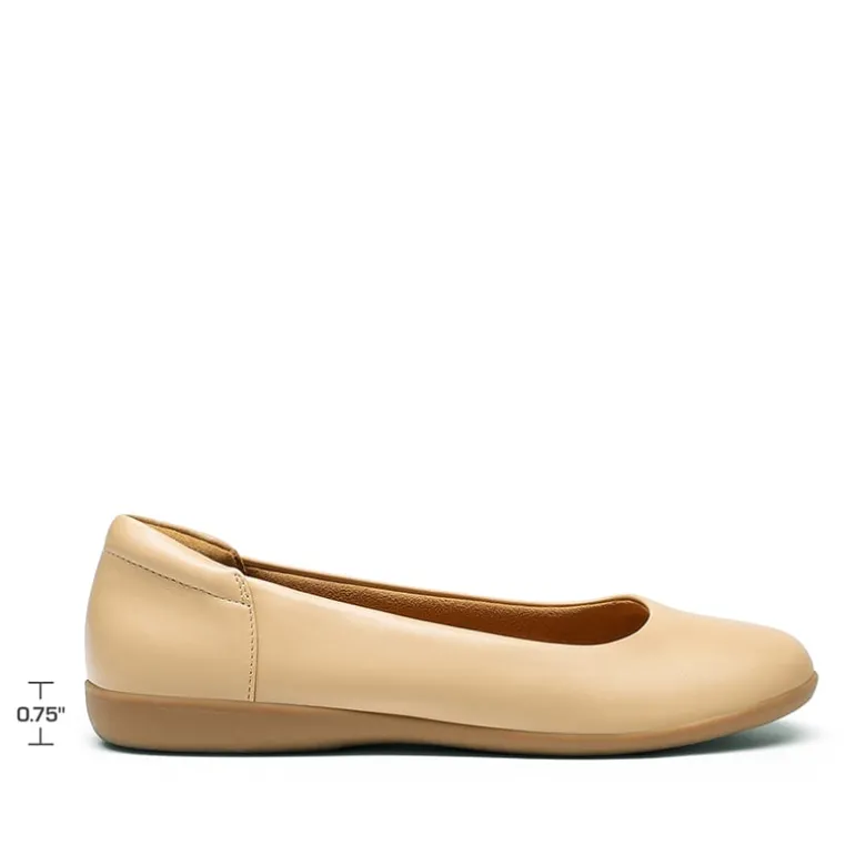 Ascenelle Comfortable Round Toe Ballet Flats