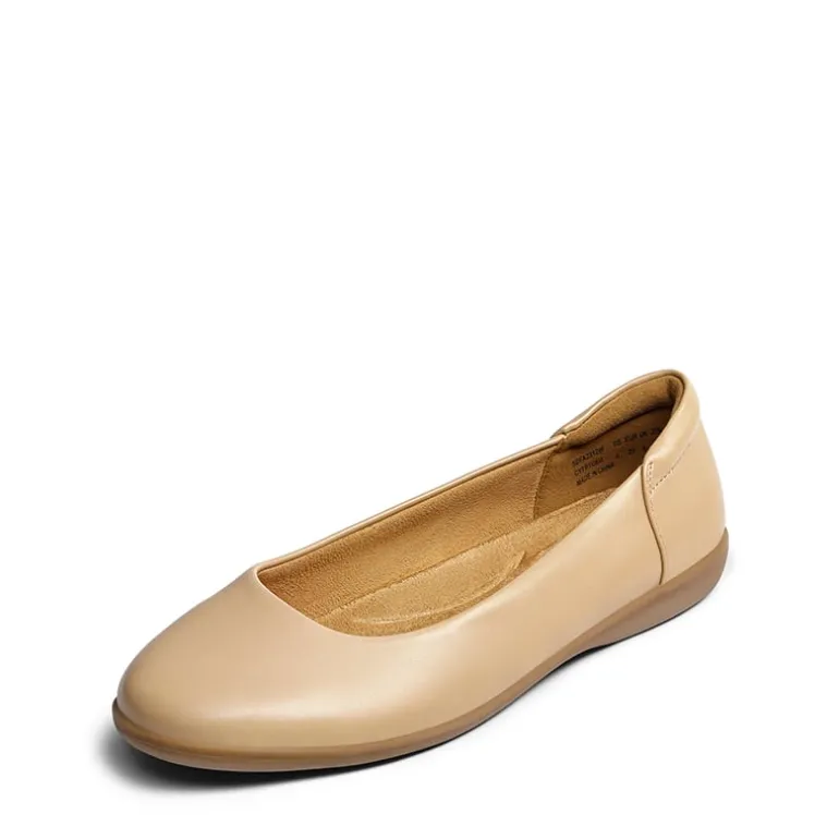 Ascenelle Comfortable Round Toe Ballet Flats