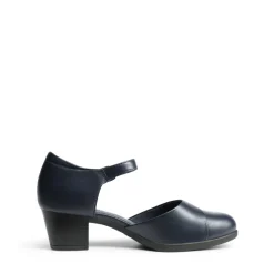 Ascenelle Comfortable Strap Low Block Heel Pumps