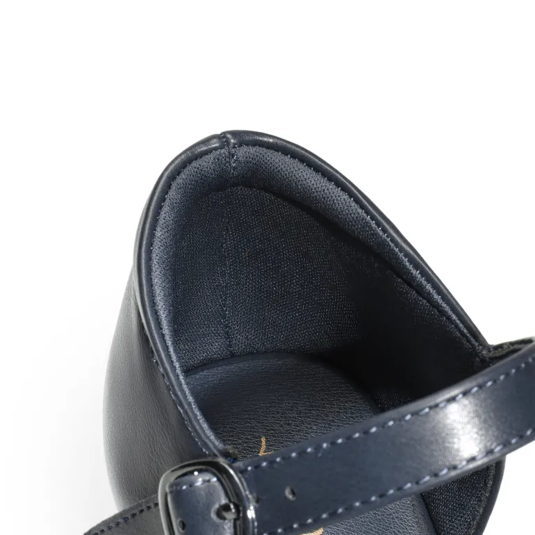Ascenelle Comfortable Strap Low Block Heel Pumps