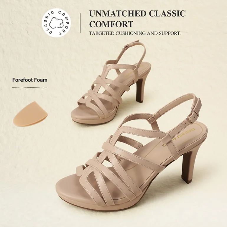 Ascenelle Comfort Platform Stiletto Heel Dress Sandals