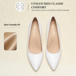 Ascenelle Comfy Pointed Toe Stiletto Heel Chic Pumps