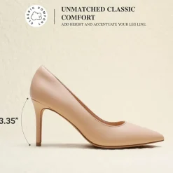 Ascenelle Comfy Pointed Toe Stiletto Heel Chic Pumps
