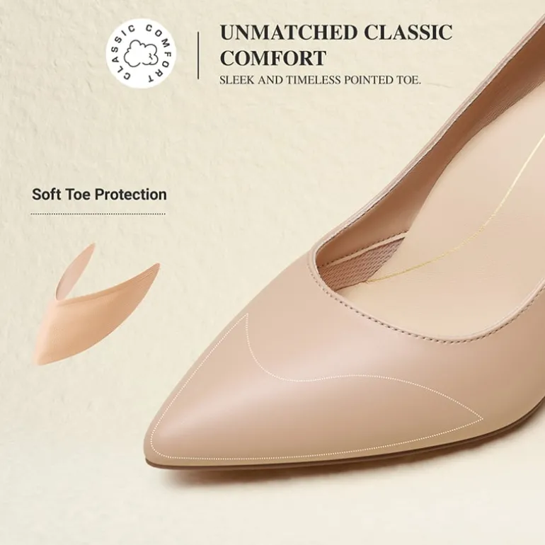 Ascenelle Comfy Pointed Toe Stiletto Heel Chic Pumps
