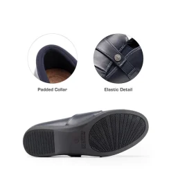 Ascenelle Ergonomic Slip-On Vegan Leather Flats