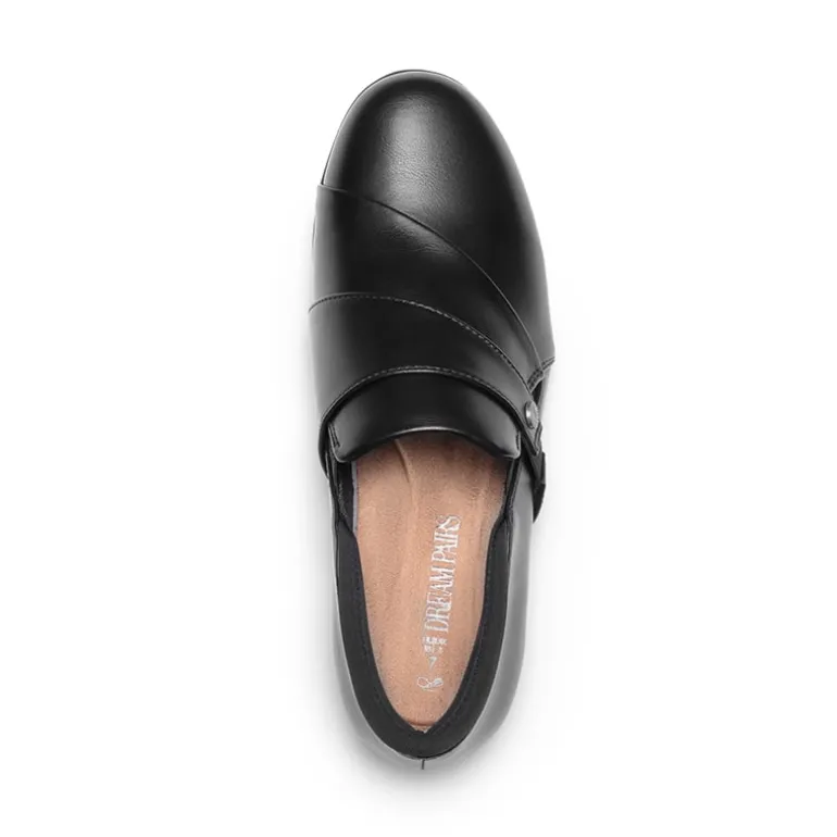 Ascenelle Ergonomic Slip-On Vegan Leather Flats