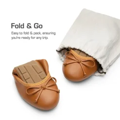 Ascenelle Foldable Bowknot Lightweight Ballet Flats