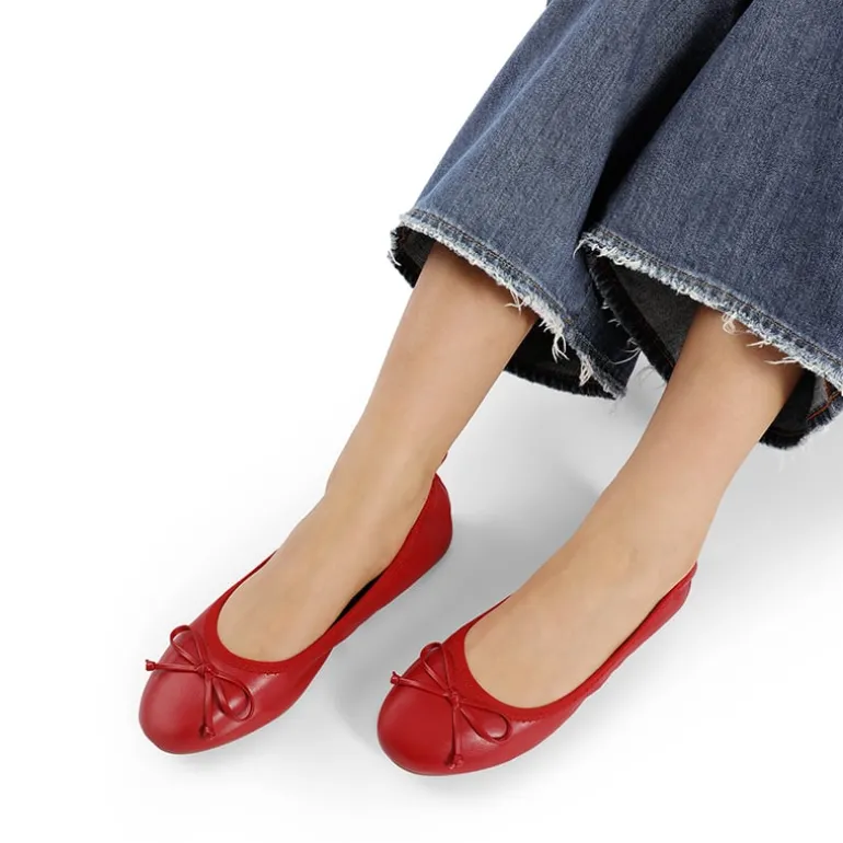 Ascenelle Foldable Bowknot Lightweight Ballet Flats