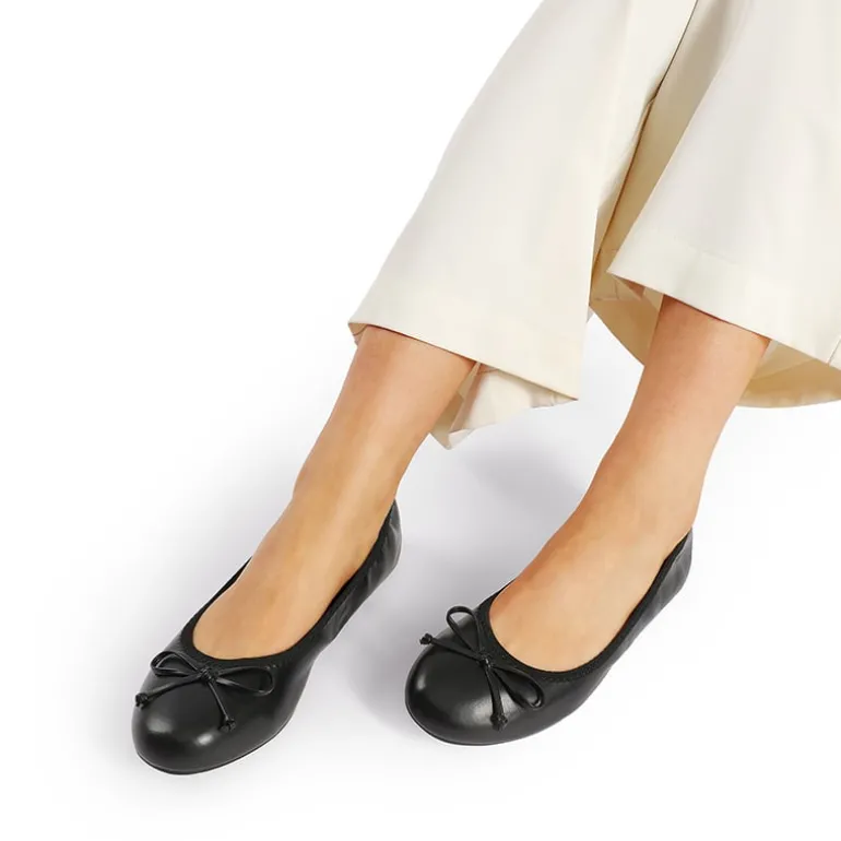 Ascenelle Foldable Bowknot Lightweight Ballet Flats