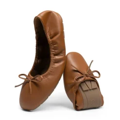 Ascenelle Foldable Square Toe Bow Ballet Flats