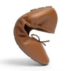 Ascenelle Foldable Square Toe Bow Ballet Flats