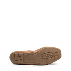 Ascenelle Foldable Square Toe Bow Ballet Flats