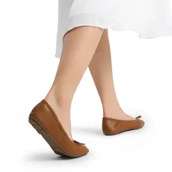 Ascenelle Foldable Square Toe Bow Ballet Flats
