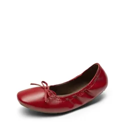 Ascenelle Foldable Square Toe Bow Ballet Flats