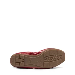 Ascenelle Foldable Square Toe Bow Ballet Flats