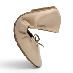 Ascenelle Foldable Square Toe Bow Ballet Flats