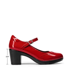Ascenelle Mary Jane Chunky Heel Pumps - [Morgan]