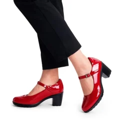 Ascenelle Mary Jane Chunky Heel Pumps - [Morgan]