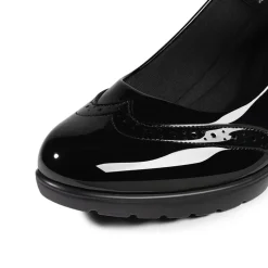 Ascenelle Mary Jane Chunky Heel Pumps - [Morgan]