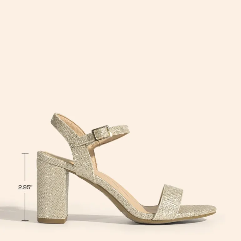 Ascenelle Minimalist Vegan Leather Block Heel Sandals