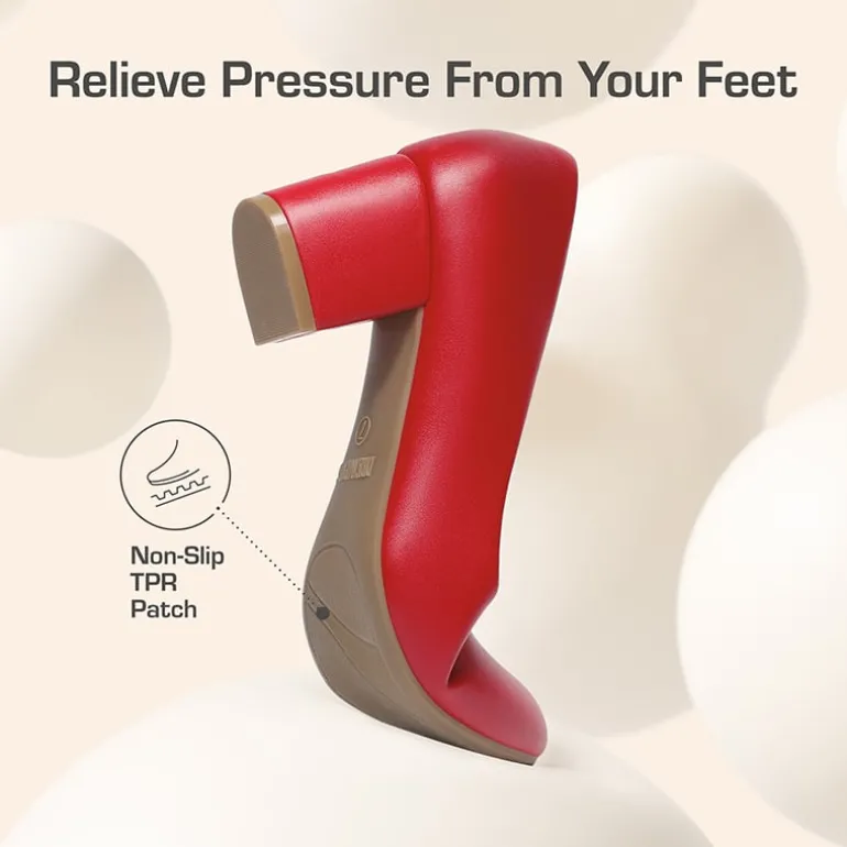 Ascenelle Non-slip Arch Support Cushioned Pumps