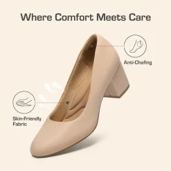 Ascenelle Non-slip Arch Support Cushioned Pumps