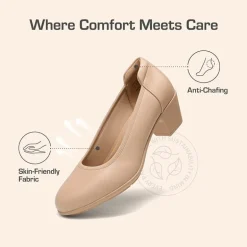 Ascenelle Non-Slip Block Work Pumps