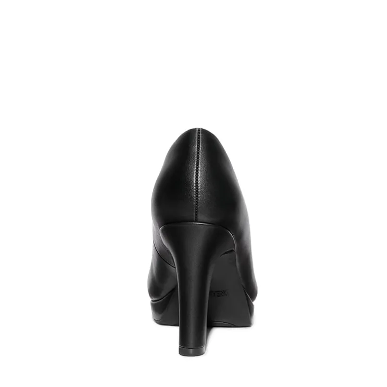 Ascenelle Platform Comfortable Mid Heel Pumps