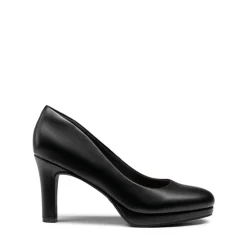 Ascenelle Platform Comfortable Mid Heel Pumps