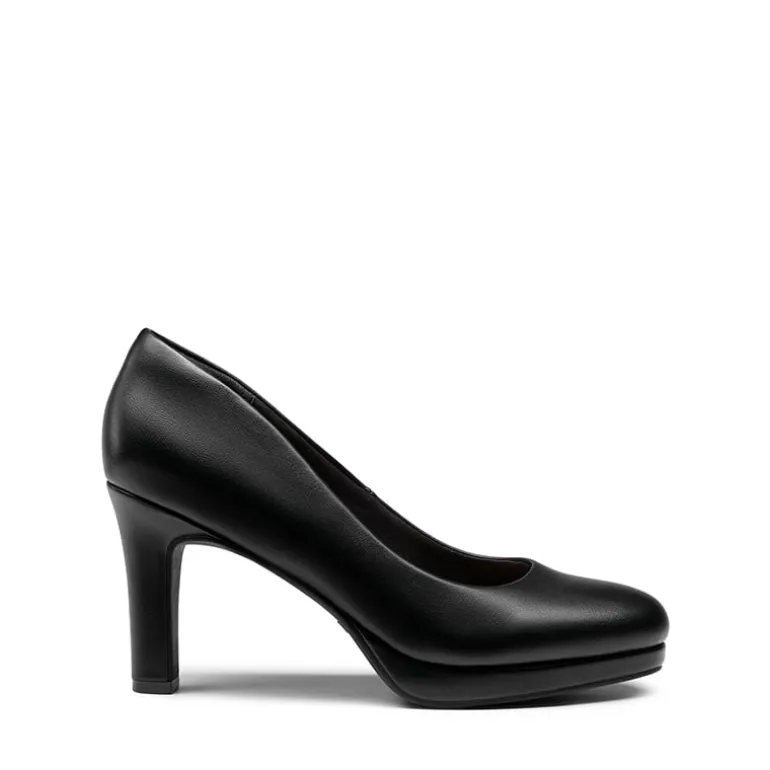 Ascenelle Platform Comfortable Mid Heel Pumps
