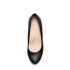 Ascenelle Platform Comfortable Mid Heel Pumps