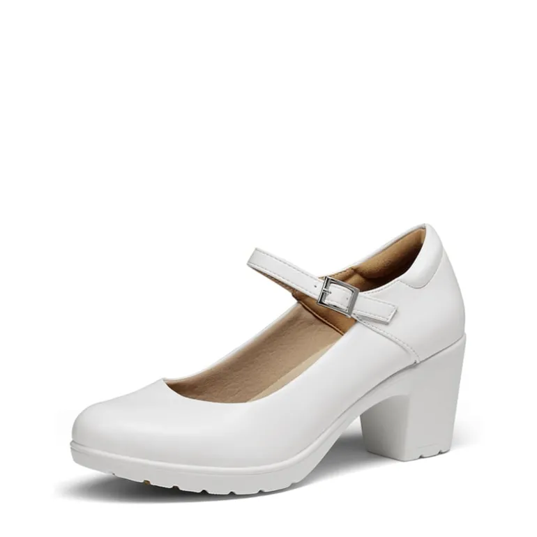Ascenelle Round Toe Mary Jane Pumps - Edenia