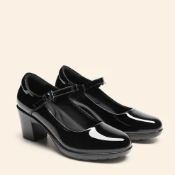 Ascenelle Round Toe Mary Jane Pumps - Edenia