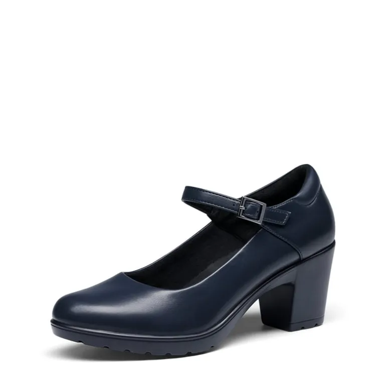Ascenelle Round Toe Mary Jane Pumps - Edenia
