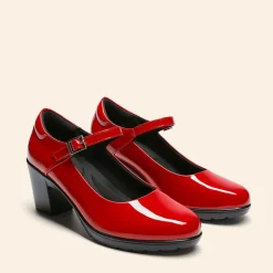 Ascenelle Round Toe Mary Jane Pumps - Edenia