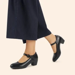 Ascenelle Slip-Resistant Arch Support Mary Jane Pumps