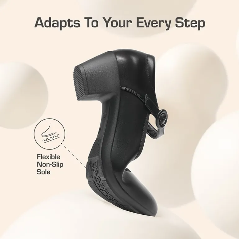 Ascenelle Slip-Resistant Arch Support Mary Jane Pumps