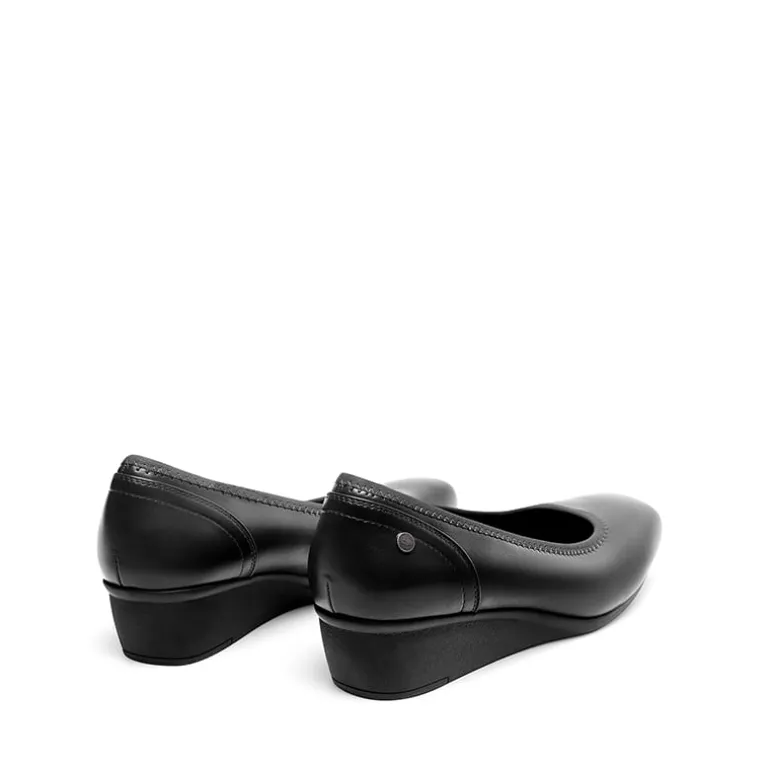 Ascenelle Square Toe Low Wedge Dress Pumps