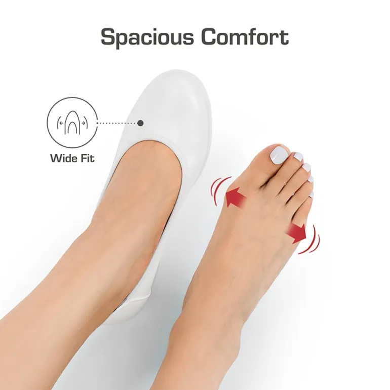 Ascenelle Wide-Toe Arch Support Block Heel Pumps
