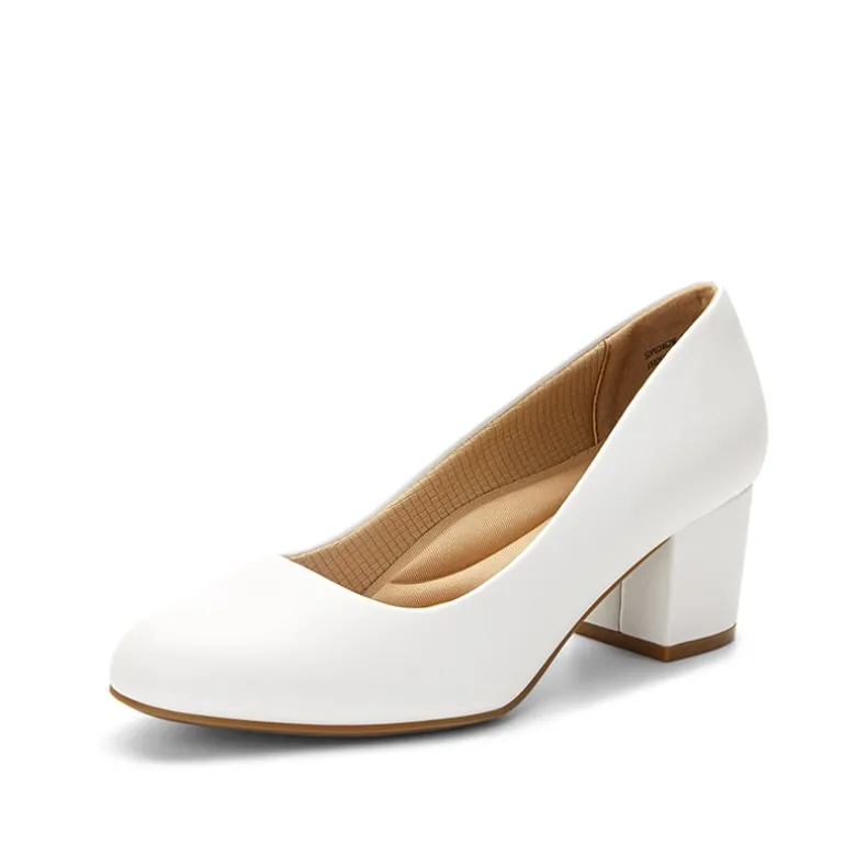 Ascenelle Wide-Toe Non-slip Arch Support Cushioned Pumps