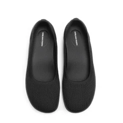 Ascenelle Women’s Arch Support Wide Toe Ballet Shoes Knit Edition